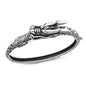 Silver Dragon Bangle Bracelet