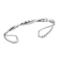 Silver Twisted Cuff Bracelet