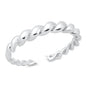 Silver Twisted Cuff Bracelet