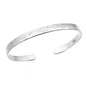 Silver Faceted Cuff Bracelet