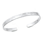 Silver Faceted Cuff Bracelet