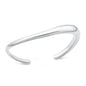 Silver Asymmetrical Cuff Bracelet