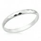 Silver Faceted Bangle
