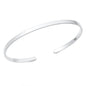 Silver Flat Cuff Cuff Bracelet
