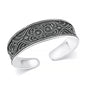 Silver Bali Style Cuff Bracelet
