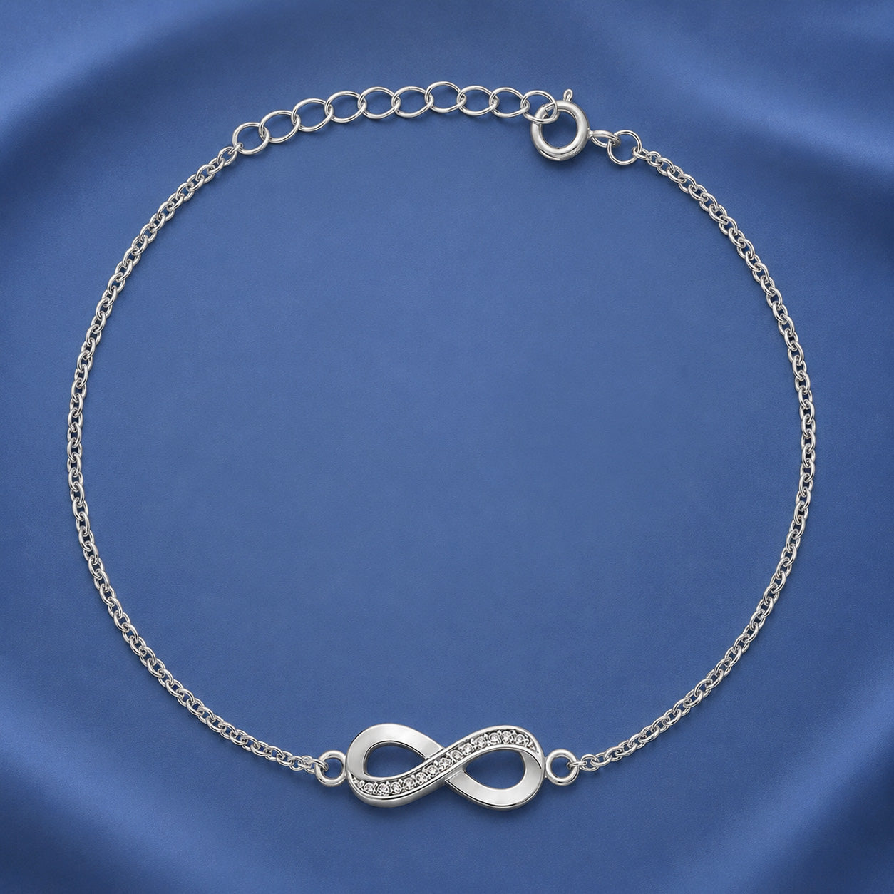 Silver CZ Bracelet - Infinity