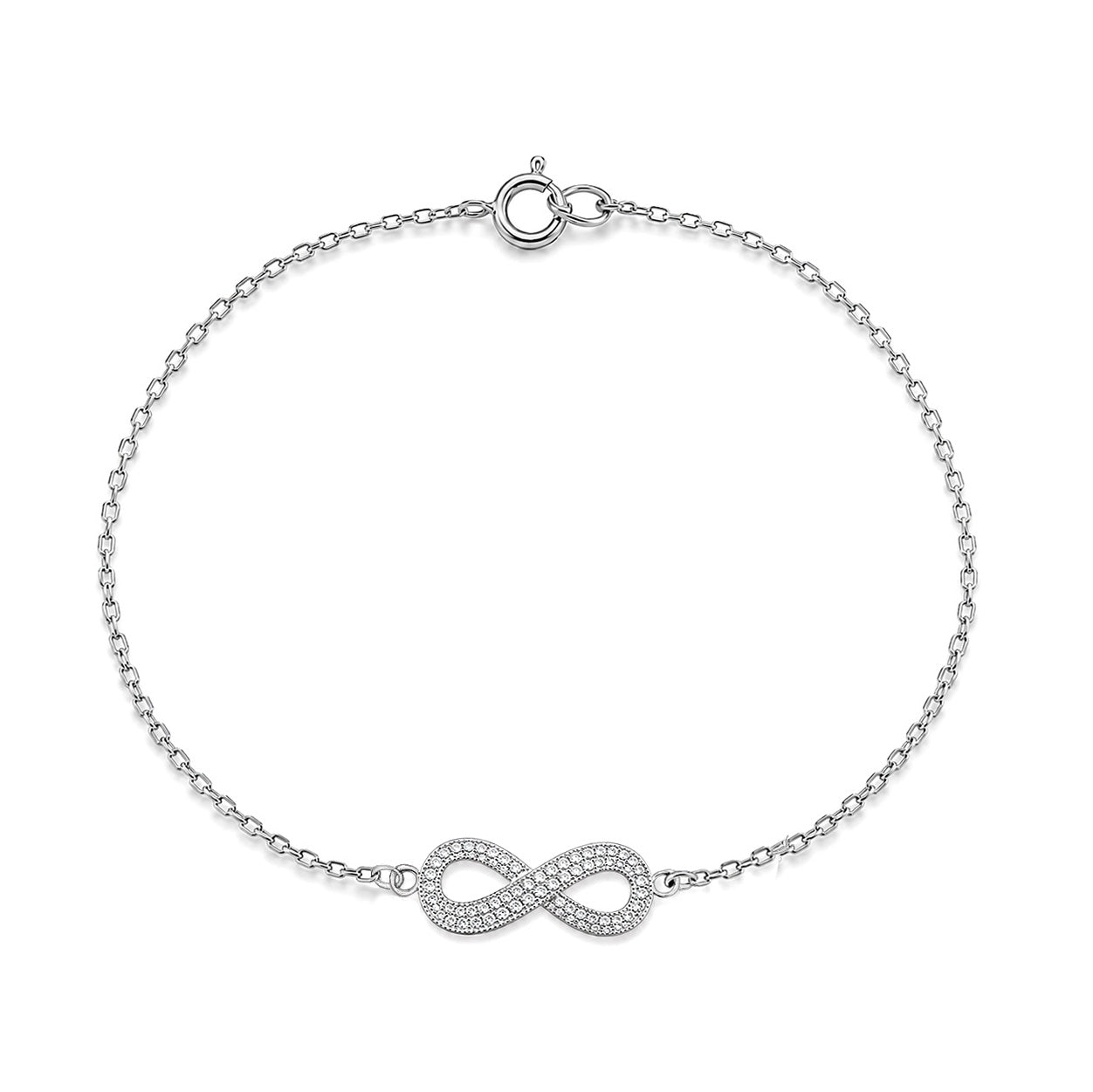 Silver CZ Bracelet - Infinity