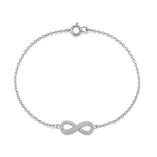 Silver CZ Bracelet - Infinity