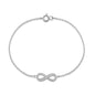 Silver CZ Bracelet - Infinity