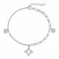 Silver CZ Charm Bracelet