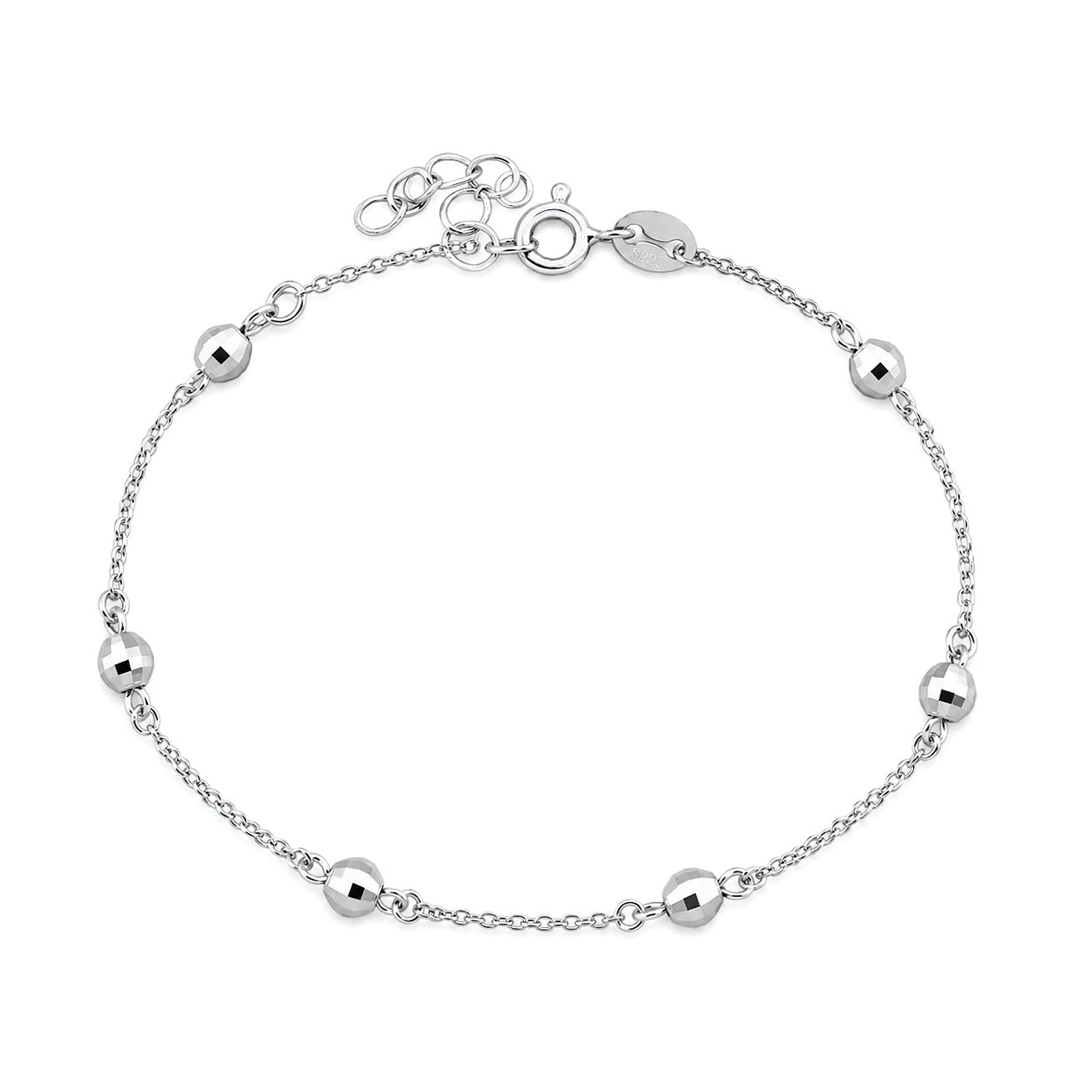 Silver CZ Bracelet - Satellite Bracelet