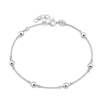 Silver CZ Bracelet - Satellite Bracelet