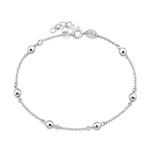 Silver CZ Bracelet - Satellite Bracelet