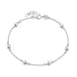 Silver CZ Bracelet - Satellite Bracelet