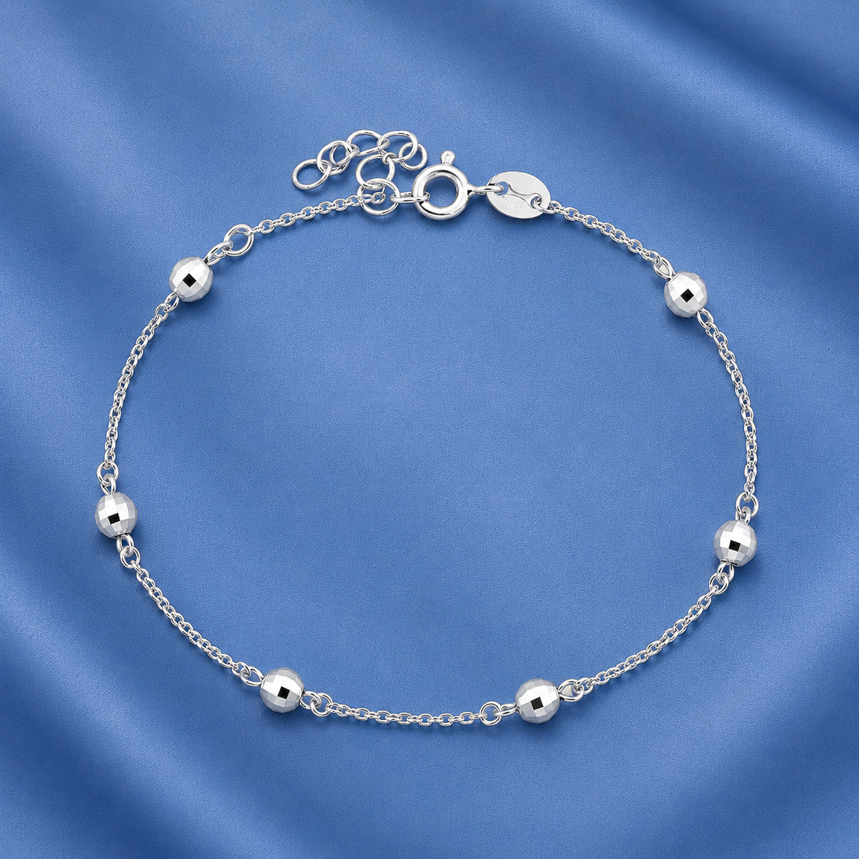 Silver CZ Bracelet - Satellite Bracelet