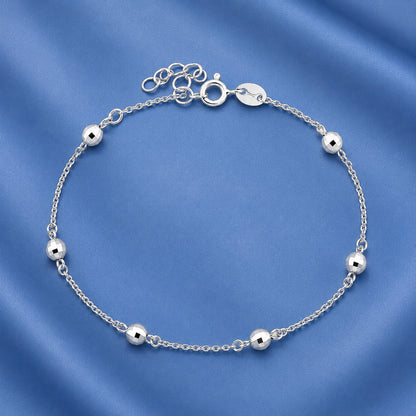 Silver CZ Bracelet - Satellite Bracelet