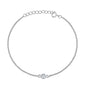 Silver CZ Bracelet - Solitaire