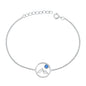 Silver Lab Opal Bracelet - Mountains