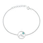 Silver Stone Bracelet - Mountains