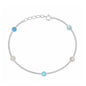 Silver Stone Bracelet