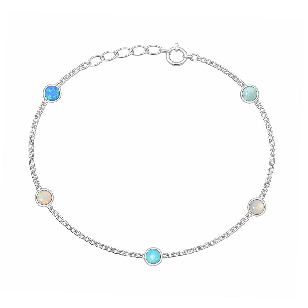 Silver Stone Bracelet