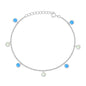 Silver Lab Opal Bracelet