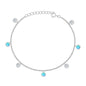 Silver Lab Opal Bracelet
