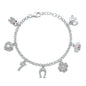 Silver Lucky Charms Bracelet