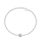 Silver Stone Bracelet