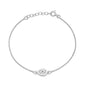 Silver CZ Bracelet - Teardrop