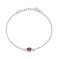 Silver CZ Bracelet - Teardrop