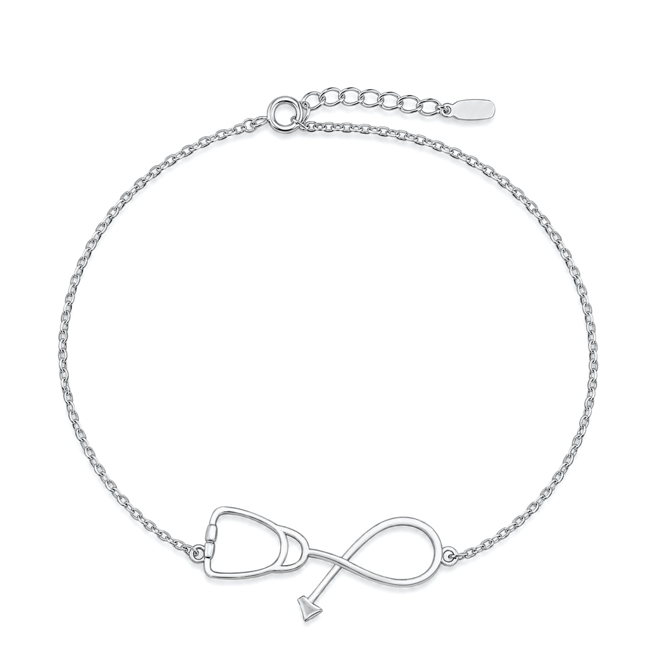 Silver Bracelet - Stethoscope