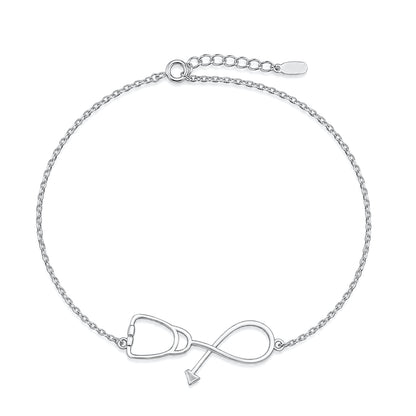 Silver Bracelet - Stethoscope