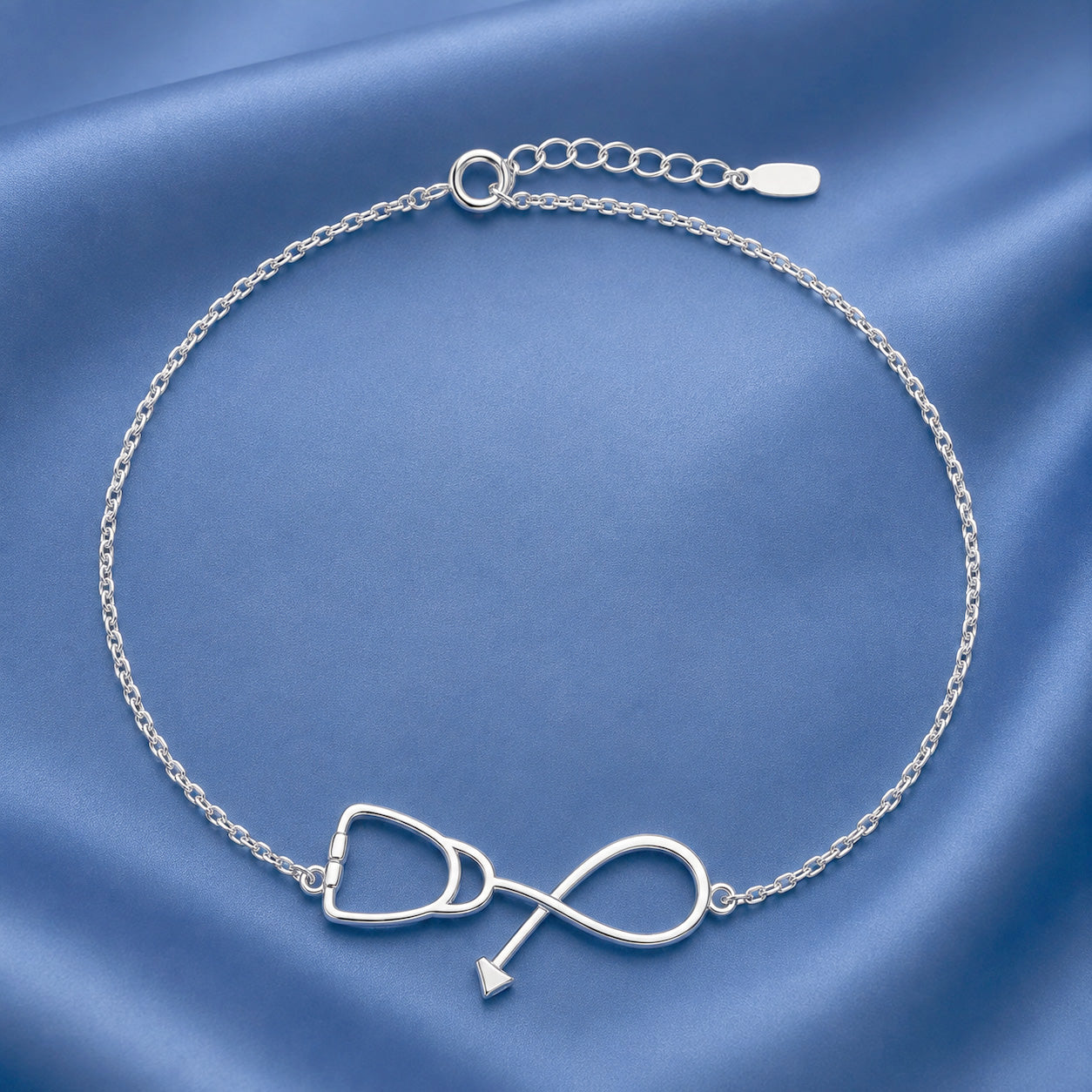Silver Bracelet - Stethoscope