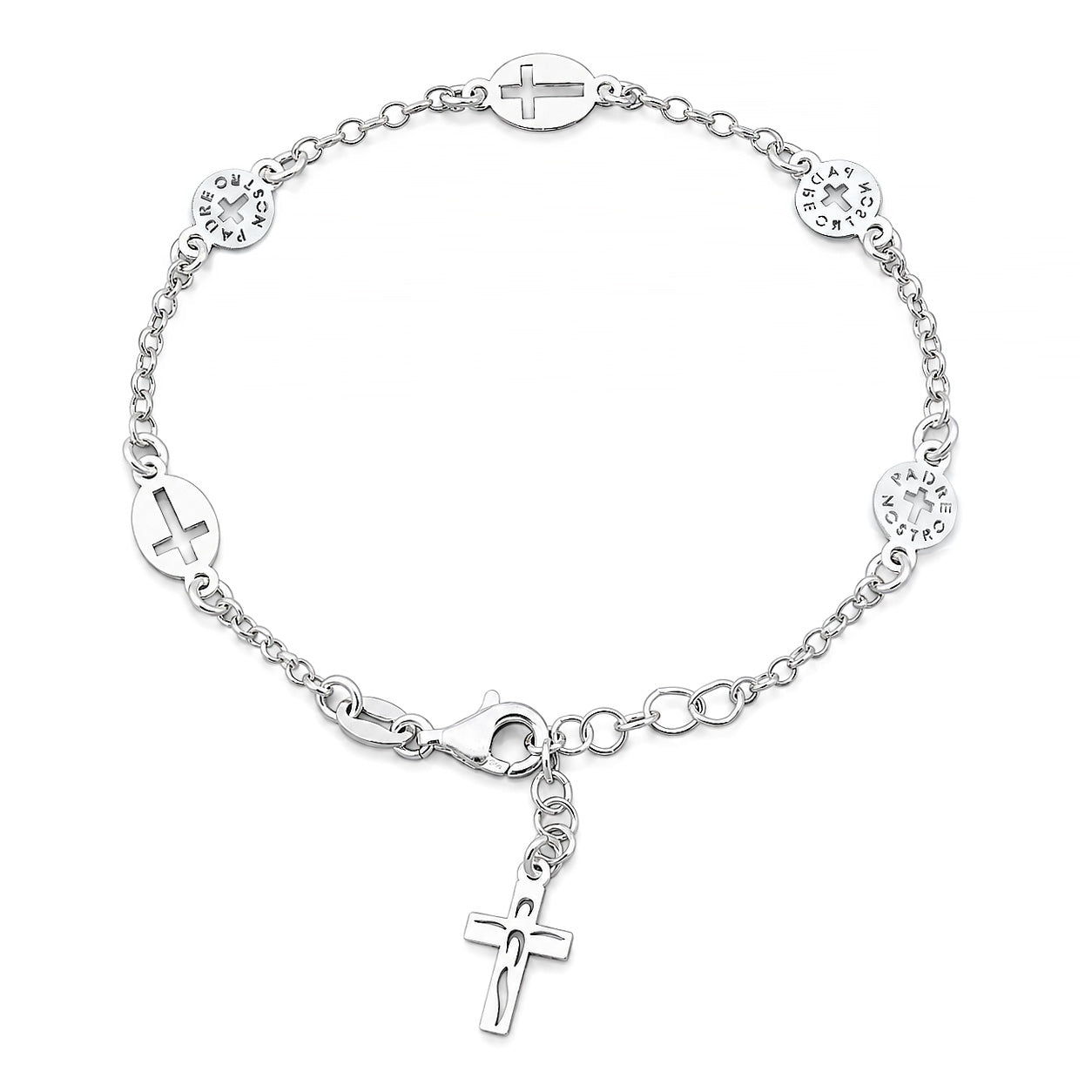 Silver Rosary Bracelet