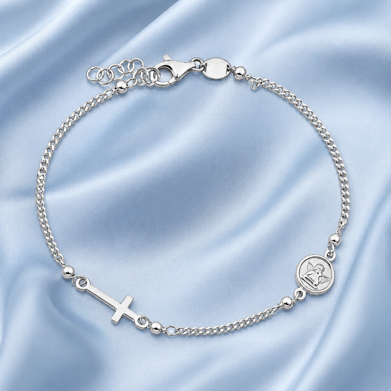 Silver Rosary Bracelet