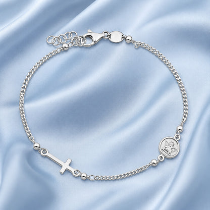 Silver Rosary Bracelet