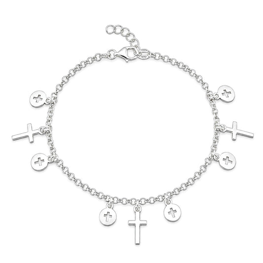 Silver Rosary Bracelet