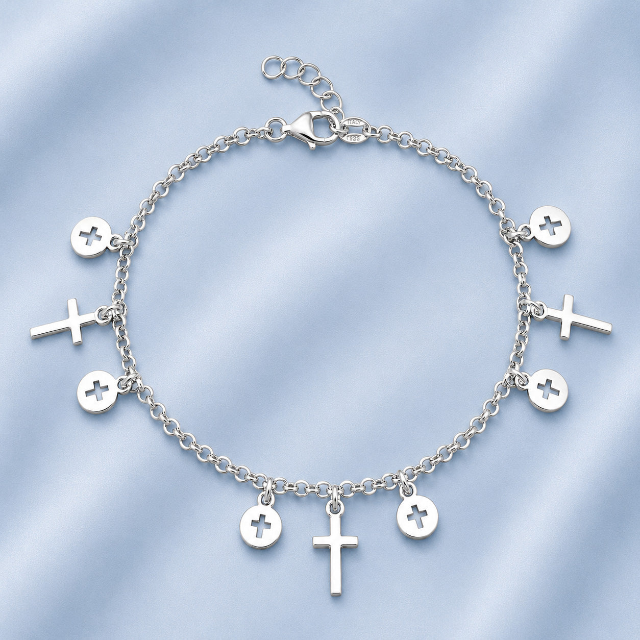 Silver Rosary Bracelet
