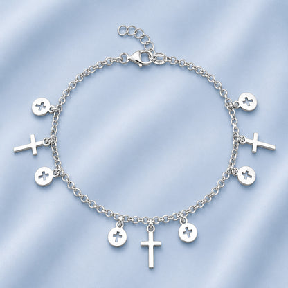 Silver Rosary Bracelet