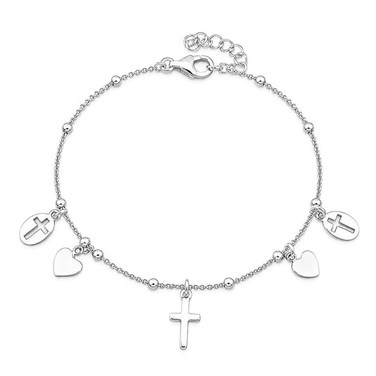 Silver Rosary Bracelet
