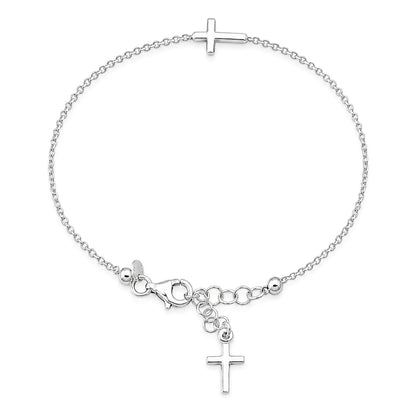 Silver Rosary Bracelet