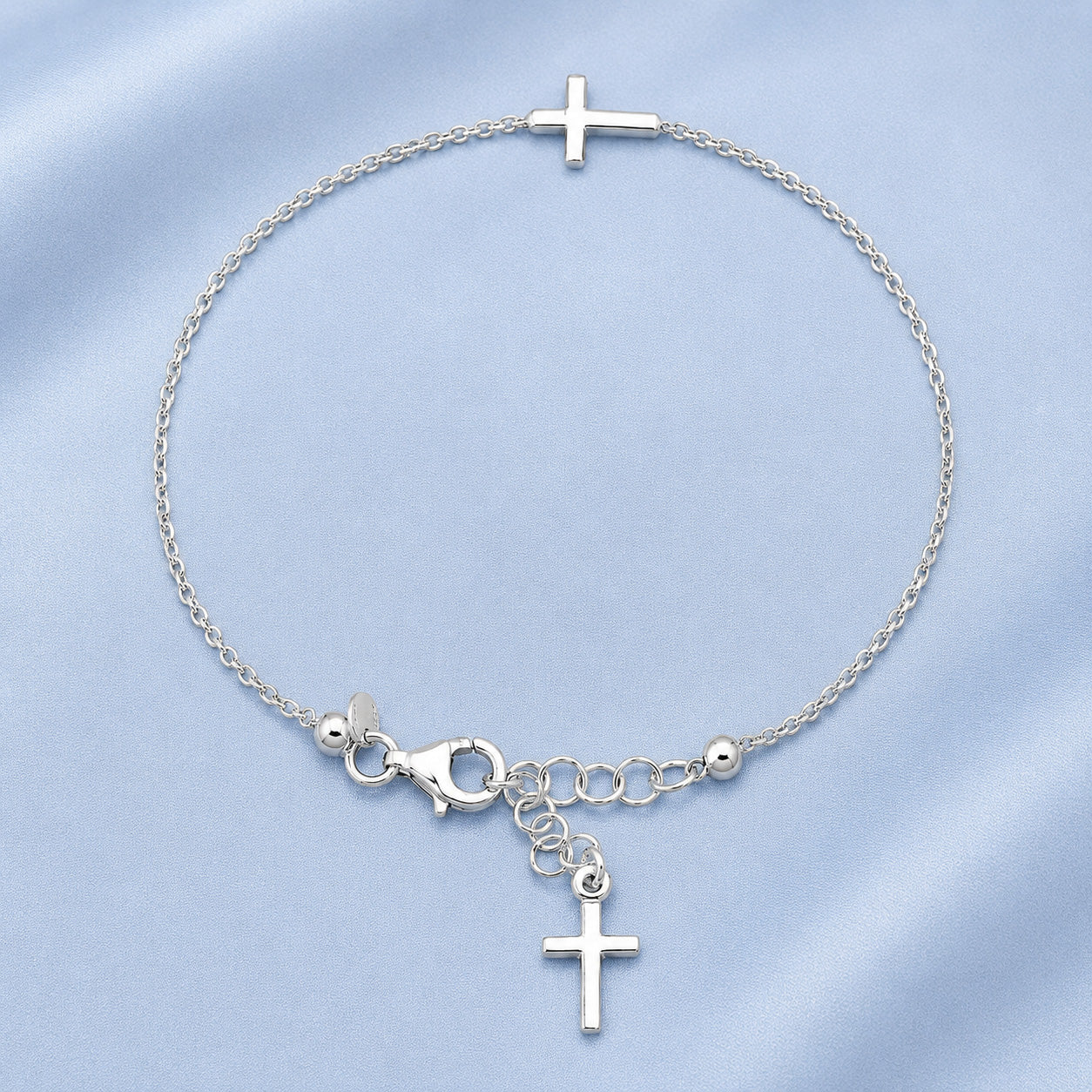 Silver Rosary Bracelet