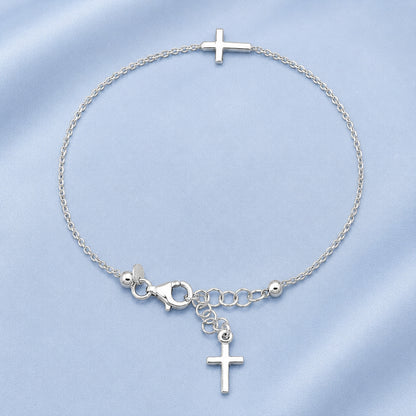Silver Rosary Bracelet
