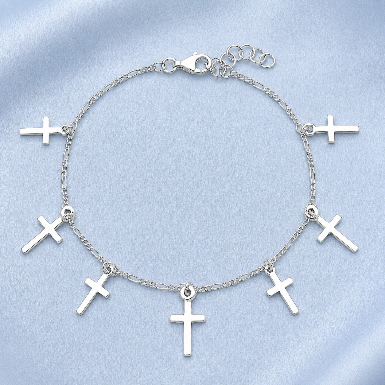 Silver Cross Bracelet