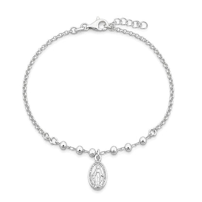 Silver Rosary Bracelet