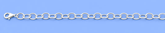 Silver Rolo Link Bracelet