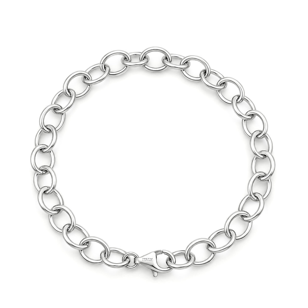 Silver Oval Link Bracelet - 6.5mm