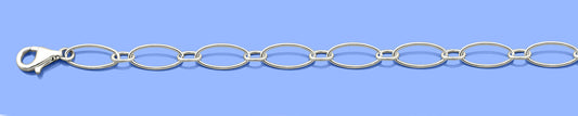 Silver Oval Link Bracelet