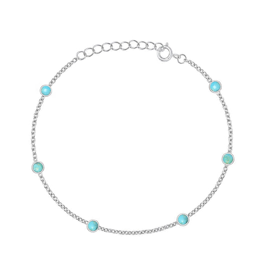 Silver Stone Bracelet